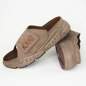 Vintage Karl Kani Men Sandals 10.5 Leather Closed Toe Fisherman 90s Hip Hop Karl Kani | Shoes | Karl Kani Sand Mens Sandals Vintage  main image 3
